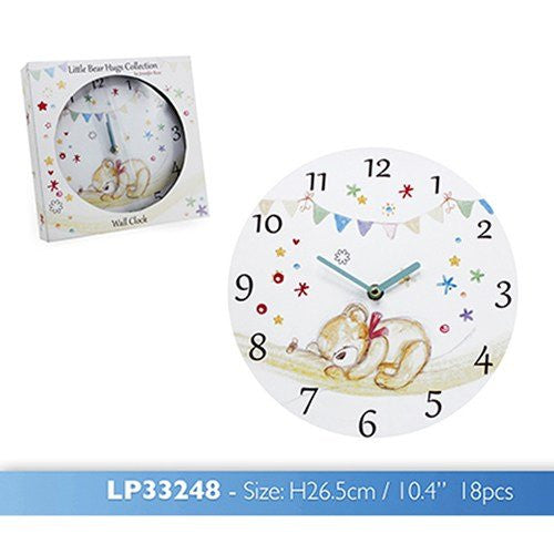 Little Bears Hugs Wall Clock - hanrattycraftsgifts.co.uk