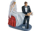 CLUB GREEN Resin Bride/Groom Putting On Shoe, 11 x 12 cm - hanrattycraftsgifts.co.uk