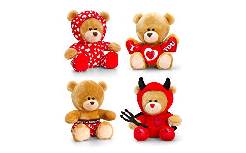 Keel VALENTINES 20cm PIPP THE BEAR PLUSH ONE SENT AT RANDOM - hanrattycraftsgifts.co.uk