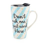 Wise Words Lidded Mug Dont Ask i just work here - hanrattycraftsgifts.co.uk