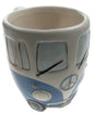 Cute Childrens' Mug, Blue Coloured Retro Campervan Mug, Ceramic Mug Gift Ideas for Children, Childrens Present Ideas - hanrattycraftsgifts.co.uk