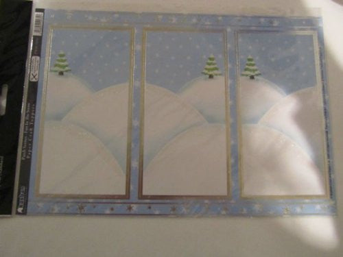 papercraft patch scene fun in the snow - hanrattycraftsgifts.co.uk