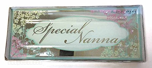 Gift For Nanna Nana Mirrored Plaque Silver Presents Ideas Mother's Day Birthday - hanrattycraftsgifts.co.uk