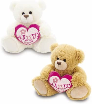 Mothers day 18cm Henry Bear with 'Mum' heart one supplied