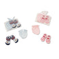 nursery time 3 piece gift set socks bib mittens one supplied (my little teddy bear) - hanrattycraftsgifts.co.uk