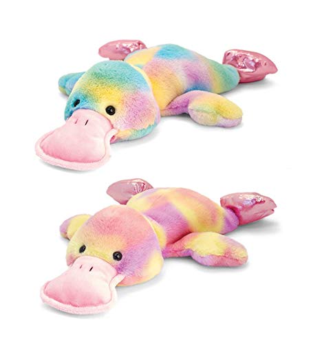 Keel Toys rainbow laying ducks 40cm one supplied - hanrattycraftsgifts.co.uk