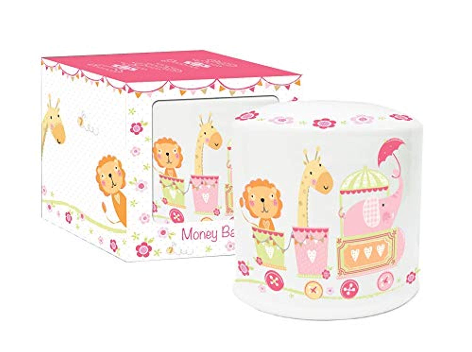 EastWest Dotty Tots Girl Ceramic Bank - hanrattycraftsgifts.co.uk