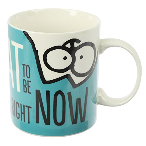 Puckator Simon's Cat Mug in Fine China - Blue, White, Black, 12 x 8.5 x 9.5 cm - hanrattycraftsgifts.co.uk