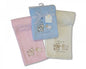 Cute Cow & Sheep Baby Wrap Blanket - Pink - hanrattycraftsgifts.co.uk