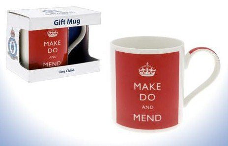 Make Do and Mend Gift Mug - hanrattycraftsgifts.co.uk