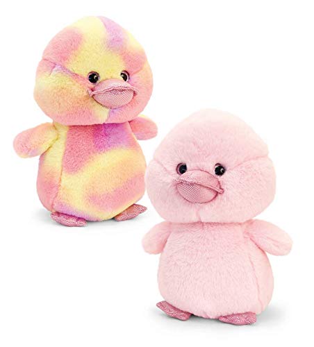 Keel Toys rainbow & pink chick one supplied 25cm - hanrattycraftsgifts.co.uk