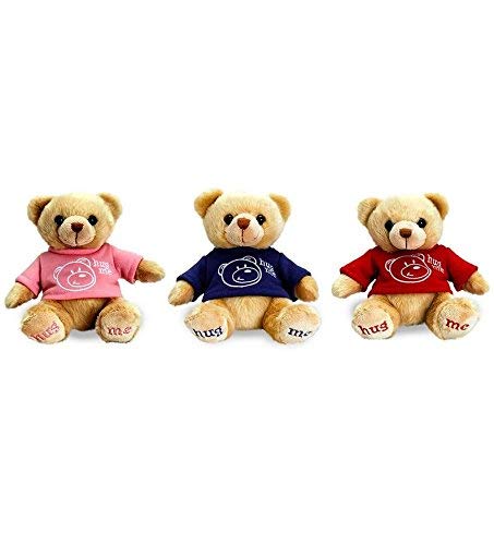 Keel Toys Hug Me” Small Cute Teddy Bears – 3 Colours one supplied random - hanrattycraftsgifts.co.uk