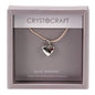 Crystocraft Keepsake Gift Ornament - Crystocraft Necklace with Heart Charm Our Special Bridesmaid - hanrattycraftsgifts.co.uk