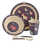 Puckator - Unicorn Eco-Friendly Biodegradable Bamboo Plate/Cutlery Set - hanrattycraftsgifts.co.uk