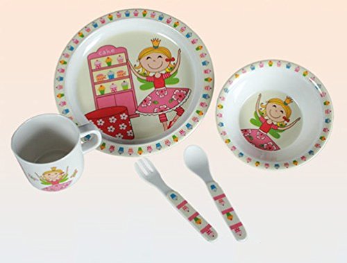 Doridia Imports Fairy Children's Crockery Set 5-Piece - hanrattycraftsgifts.co.uk