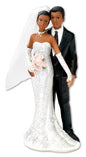 CLUB GREEN Black Bride and Groom Standing, Black, 130 mm - hanrattycraftsgifts.co.uk