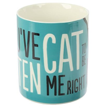 Puckator Simon's Cat Mug in Fine China - Blue, White, Black, 12 x 8.5 x 9.5 cm - hanrattycraftsgifts.co.uk