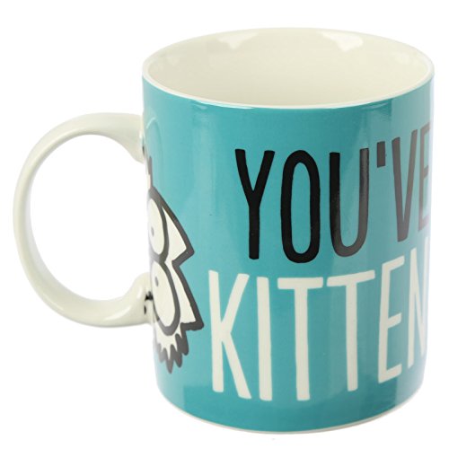 Puckator Simon's Cat Mug in Fine China - Blue, White, Black, 12 x 8.5 x 9.5 cm - hanrattycraftsgifts.co.uk