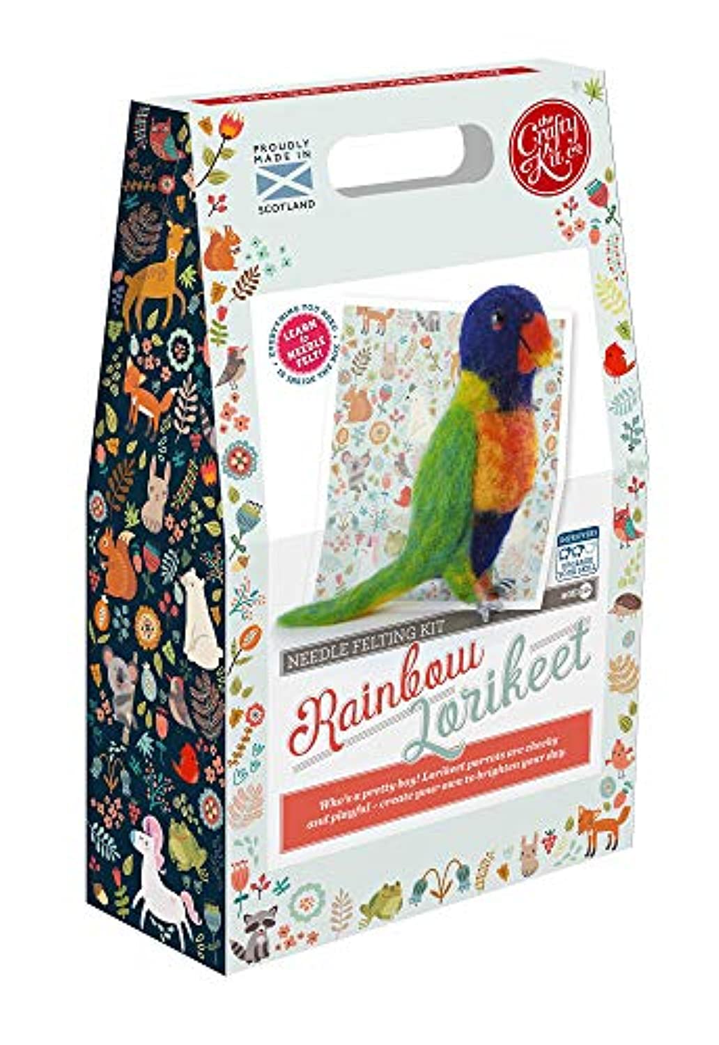 Rainbow Lorikeet Needle Felting Kit