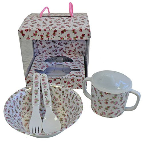 garden fairy melamine feeding set - hanrattycraftsgifts.co.uk