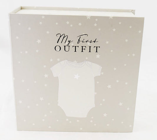My First Outfit Box New Baby Newborn Gift Present Boy Girl Cute Home Gift - hanrattycraftsgifts.co.uk