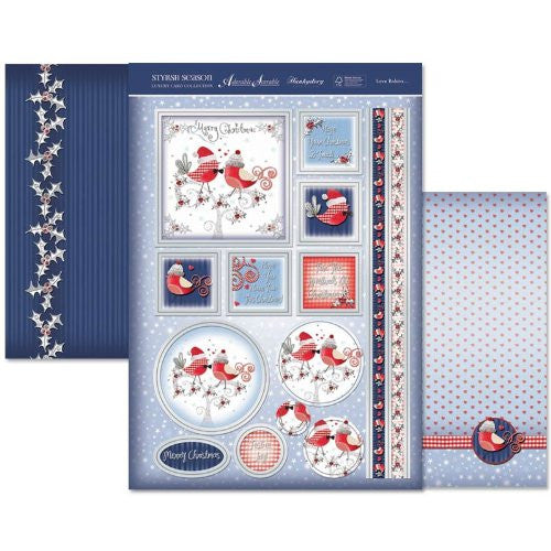 hunkydory adorable scorable luxury card collection stylish season love robins - hanrattycraftsgifts.co.uk