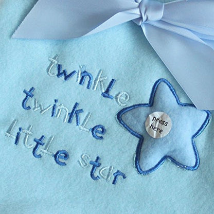 Snuggle Baby Twinkle Twinkle Little Star Baby Wrap, Sky Blue - hanrattycraftsgifts.co.uk