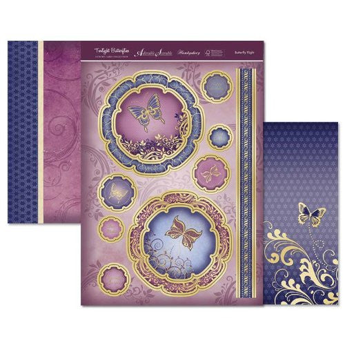 hunkydory twilight butterflies luxury topper set butterfly flight - hanrattycraftsgifts.co.uk
