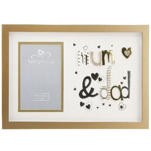Talking Pictures More Than Words 3D Letter Frame 'Mum & Dad" - hanrattycraftsgifts.co.uk