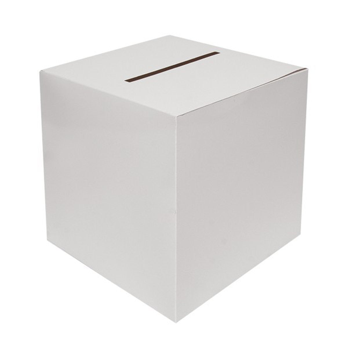 White Wedding Card Boxes 30cms x 30cms x 30cms - hanrattycraftsgifts.co.uk