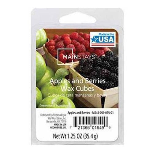 Mainstays Home Fragrance Apples and Berries Wax Cubes - hanrattycraftsgifts.co.uk