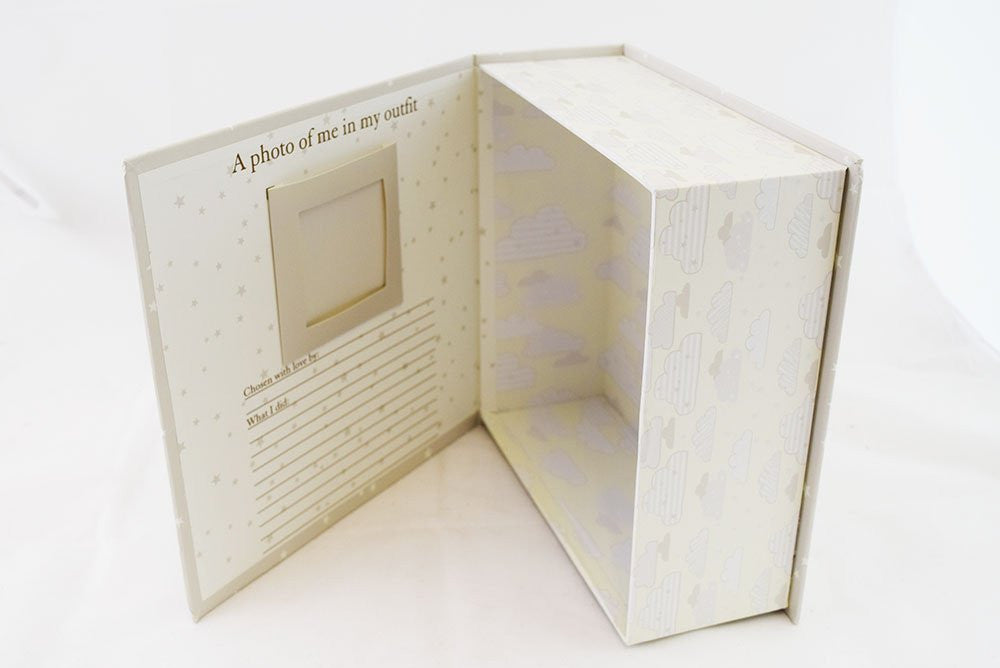 My First Outfit Box New Baby Newborn Gift Present Boy Girl Cute Home Gift - hanrattycraftsgifts.co.uk