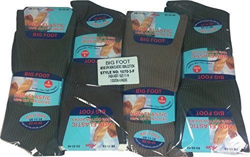 Mens 100% Cotton Non-Elastic Socks, Size 11-14, Fashion - hanrattycraftsgifts.co.uk