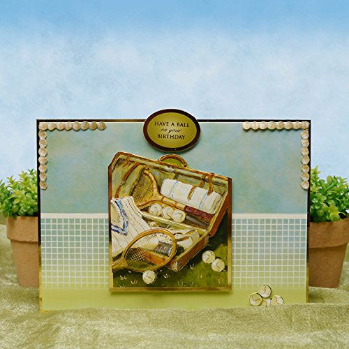 hunkydory adorable scorable sports & leisure time designer decoupage set bowled over & anyone for tennis - hanrattycraftsgifts.co.uk