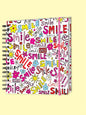 smile square hardback linned wire bound notebook - hanrattycraftsgifts.co.uk