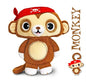 Keel Toys Toybox 16cm Monkey - hanrattycraftsgifts.co.uk