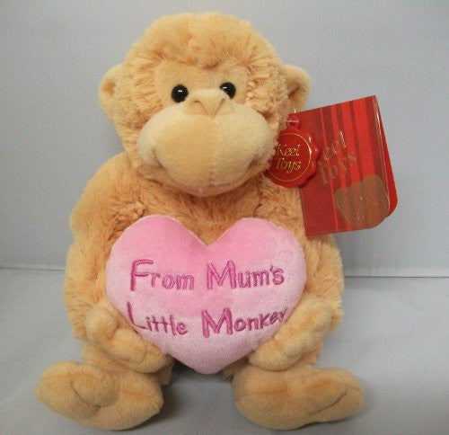 FROM MUMS LITTLE MONKEY Plush Soft Toy - hanrattycraftsgifts.co.uk