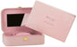PINK VELVET BEAUTIFUL BRIDE JEWELLER BOX WEDDING GIFT