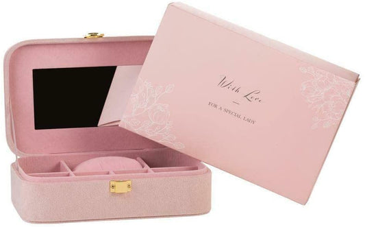 PINK VELVET MOTHER OF THE GROOM JEWELLERY BOX WEDDING GIFT AM153MG