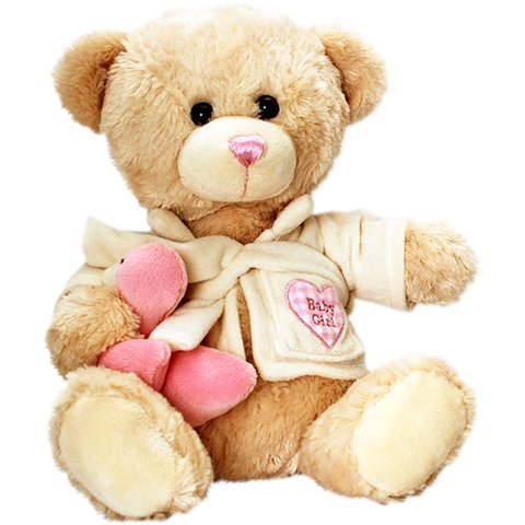 Keel Toys Cuddles Bathtime Bear Pink 25cm - hanrattycraftsgifts.co.uk