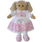 Powell Craft Pink Flower Rag Doll 40cm - hanrattycraftsgifts.co.uk