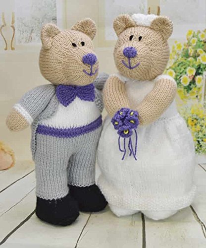 KNITTING PATTERN Bearly Wed Bride and Groom Wedding Pattern - hanrattycraftsgifts.co.uk