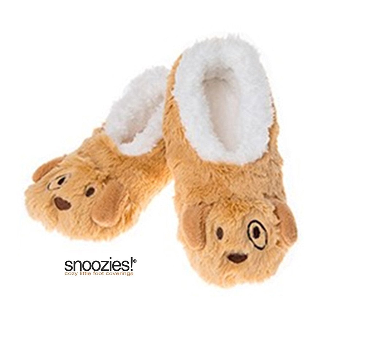 Childrens Animal Snoozies Soft Sherpa Fleece Fluffy Slippers - hanrattycraftsgifts.co.uk