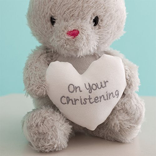 Christening Bebunni Rabbit With Heart - hanrattycraftsgifts.co.uk
