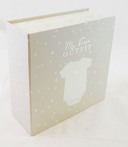My First Outfit Box New Baby Newborn Gift Present Boy Girl Cute Home Gift - hanrattycraftsgifts.co.uk