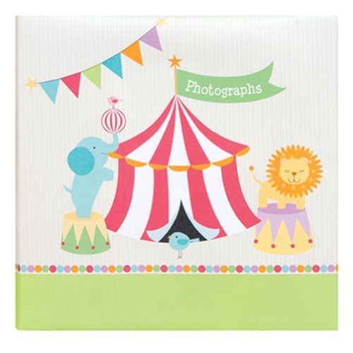 Pepper Pot Large Photo Album, Circus Pals Color: Circus Pals Infant, Baby, Child - hanrattycraftsgifts.co.uk