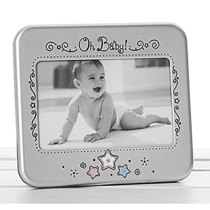 satin silver pastelstar oh baby frame - hanrattycraftsgifts.co.uk