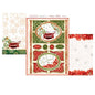 hunkydory a family christmas luxury card collection topper set poinsettia post - hanrattycraftsgifts.co.uk