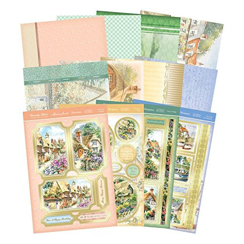 hunkydoryadorable scorable country lanes deluxe card kit - hanrattycraftsgifts.co.uk