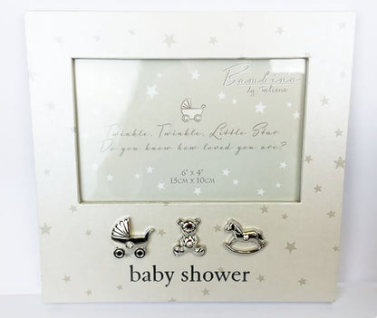 Mum To Be Present Baby Shower Gift Favour Mummy Unisex Keepsake-'Baby Shower' Frame - hanrattycraftsgifts.co.uk